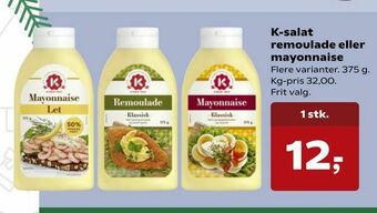 Kvickly K-salat remoulade eller mayonnaise tilbud