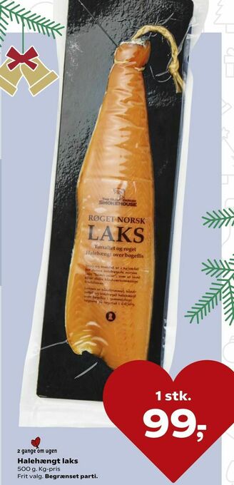 Kvickly Halehængt laks tilbud