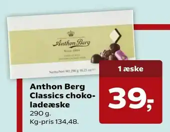 Kvickly Anthon Berg Classics choko ladeæske tilbud