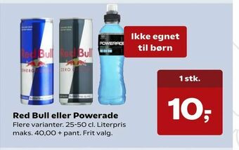 Kvickly Red Bull eller Powerade tilbud