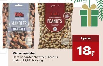 Kvickly Kims nødder tilbud