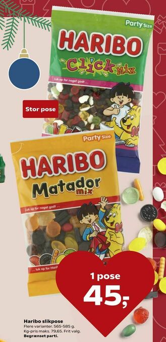 Kvickly Haribo slikpose tilbud