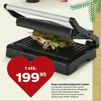 Kvickly Onyx sandwich/panini maker tilbud