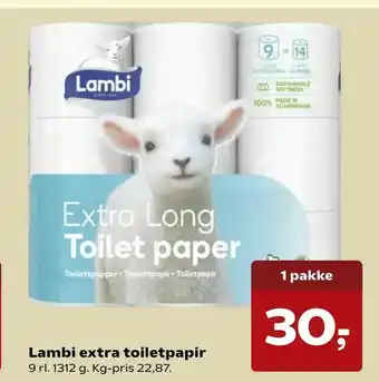 Kvickly Lambi extra toiletpapir tilbud
