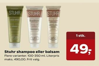Kvickly Stuhr shampoo eller balsam tilbud