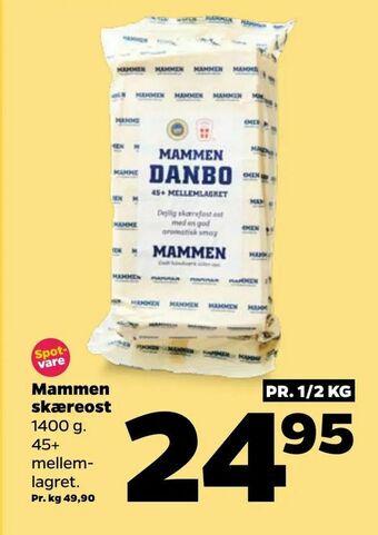 Netto Mammen skæreost tilbud