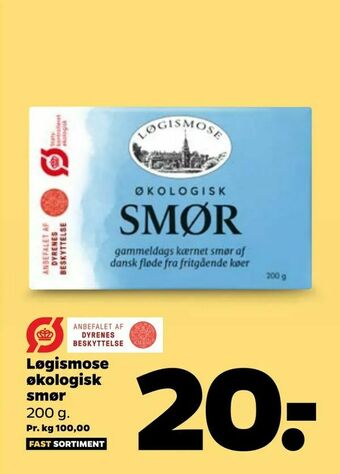 Netto Løgismose økologisk smør tilbud