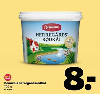 Netto Beauvais herregårdsrødkål tilbud