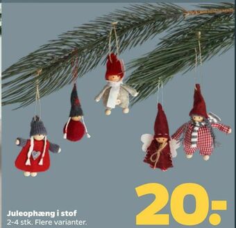 Juleophæng i stof