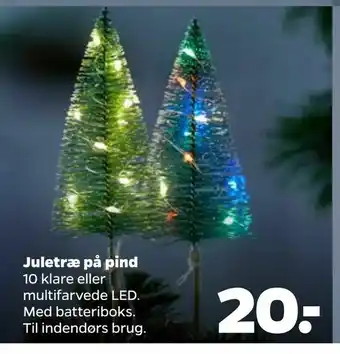 Netto Juletræ på pind tilbud