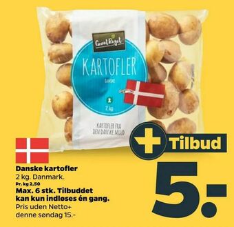 Netto Danske kartofler tilbud