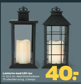 Netto Lanterne med LED-lys tilbud