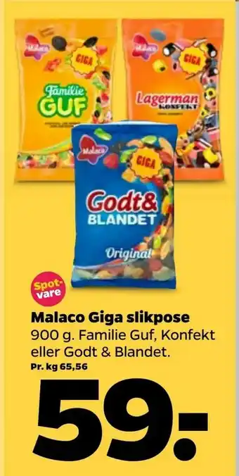 Netto Malaco Giga slikpose tilbud