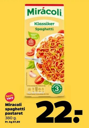 Netto Miracoli spaghetti pastaret tilbud