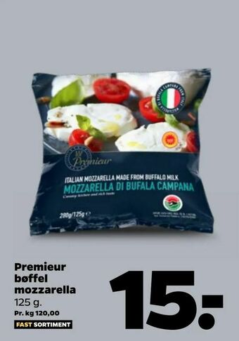 Netto Premieur bøffel mozzarella tilbud