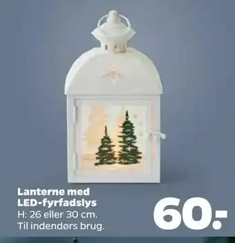 Netto Lanterne med LED-fyrfadslys tilbud