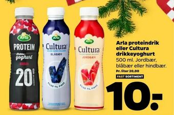 Netto Arla proteindrik eller Cultura drikkeyoghurt tilbud