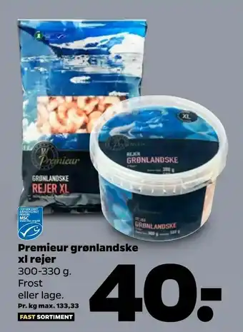 Netto Premieur grønlandske xl rejer tilbud