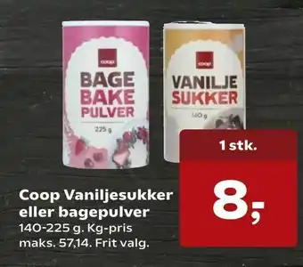 SuperBrugsen Coop Vaniljesukker eller bagepulver tilbud