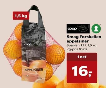 SuperBrugsen Smag Forskellen appelsiner tilbud