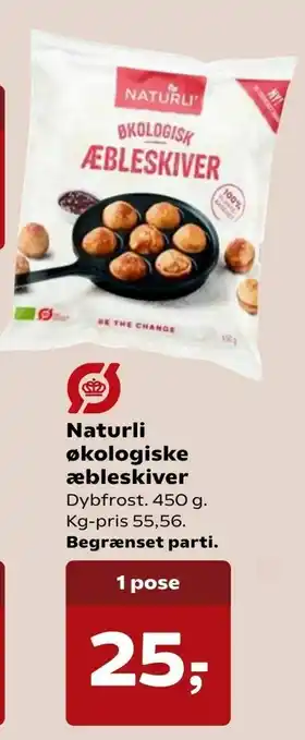 SuperBrugsen Naturli økologiske æbleskiver tilbud
