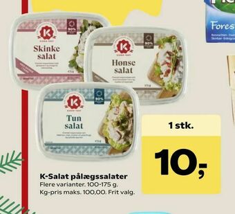 SuperBrugsen K-Salat pålægssalater tilbud