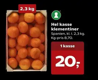 SuperBrugsen Hel kasse klementiner tilbud