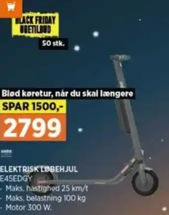 Power Elektrisk Løbehjul E45EDGY tilbud