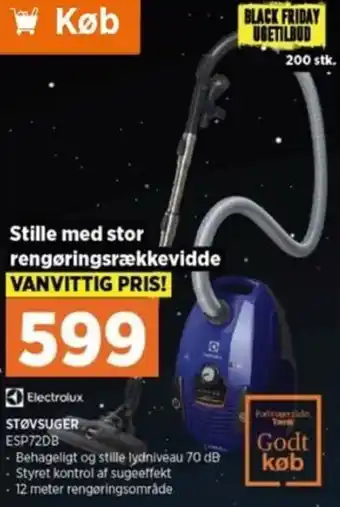 Power Støvsuger ESP72DB tilbud