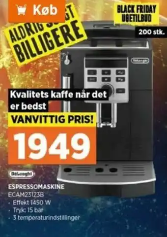 Power Espressomaskine ECAM23123B tilbud