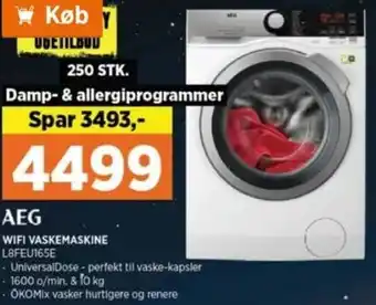 Power AEG Wifi Vaskemaskine L8FEU165E tilbud