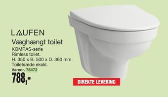 Harald Nyborg Væghængt toilet tilbud