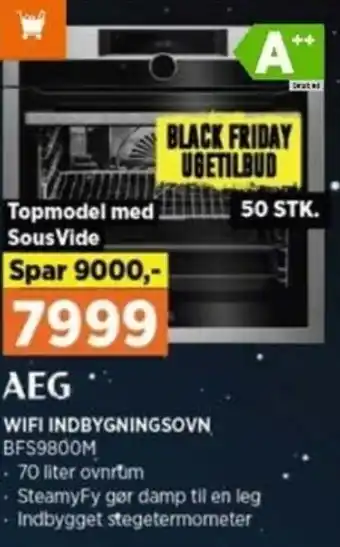 Power AEG Wifi Indbygningsovn BFS9800M tilbud