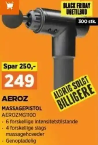 Power Aeroz Massagepistol tilbud