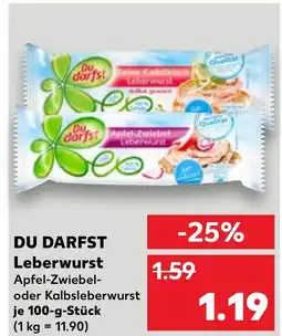 Kaufland DU DARFST Leberwurst tilbud