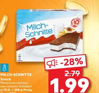 Kaufland MILCH-SCHNITTE Snack tilbud