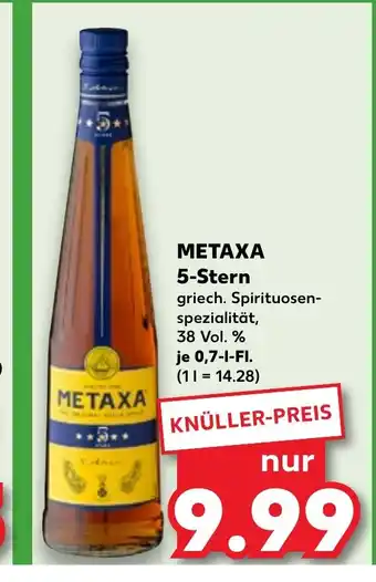 Kaufland METAXA 5-Stern tilbud