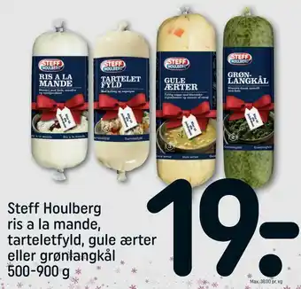 REMA 1000 Steff Houlberg ris a la mande, tarteletfyld, gule ærter eller grønlangkål tilbud
