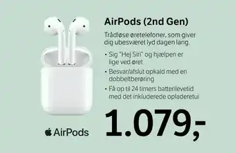 YouSee AirPods (2nd Gen) tilbud