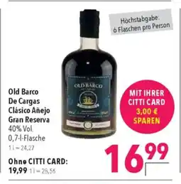 Citti OLD BARCO De Cargas Clásico Añejo Gran Reserva tilbud