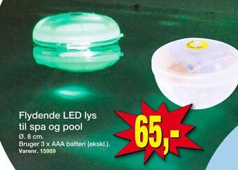 Harald Nyborg Flydende LED lys til spa og pool tilbud