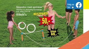 Harald Nyborg Sjippetov med sprinkler tilbud