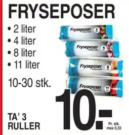 ABC Lavpris Fryseposer tilbud