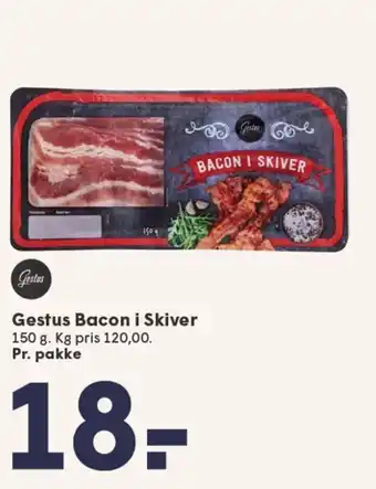 SPAR Gestus Bacon i Skiver tilbud