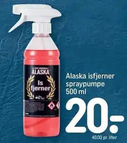 REMA 1000 Alaska isfjerner spraypumpe tilbud