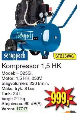 Harald Nyborg Kompressor 1,5 HK tilbud