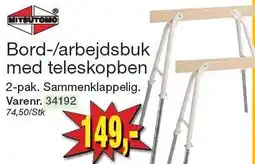 Harald Nyborg Bord-/arbejdsbuk med teleskopben tilbud