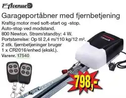 Harald Nyborg Garageportåbner med fjernbetjening tilbud