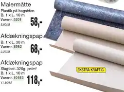 Harald Nyborg Malermåtte eller Afdækningspap tilbud