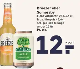 SPAR BREEZER eller SOMERSBY tilbud